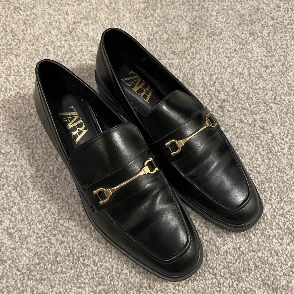 Zara Black Loafers